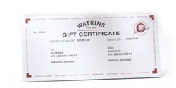Free $20 Watkins Gift Certificate